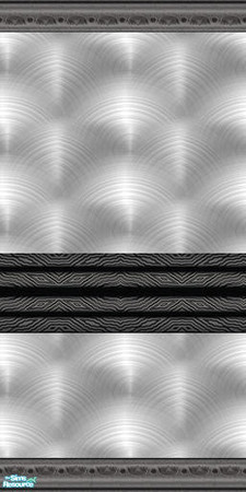 Sims 2 — Papillon Kitchen  SiIlver wall by Cloisonne — Silver wallpaper.