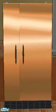 Sims 2 — Red's Terra Cotta Bronze Fridge by red1060 — Red's Terra Cotta Bronze Fridge