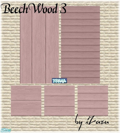 Sims 2 — BeechWood 3 Siding/Paneling Set by iZazu — Beechwood Siding Set includes 13 Sets of fine wood siding for your
