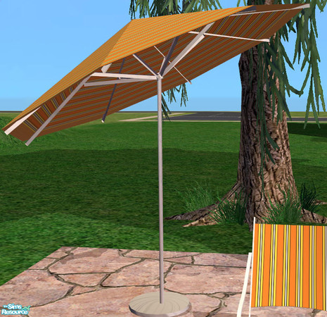 Sims 2 — Patio Sun Umbrella by dancingaphrodite — Attractive umbrella to protect from the hot rays of the sun.