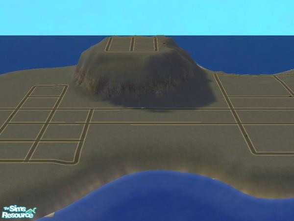 Sims 2 — Suburb Undecorated by c_literati — Undecorated version of new neighborhood terrain with lots of room for