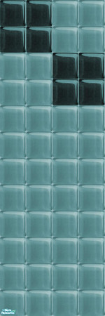 Sims 2 — Glass Walls_Turquoise - Individual Item by maylynn55 — maylynn55 **TSRAA**