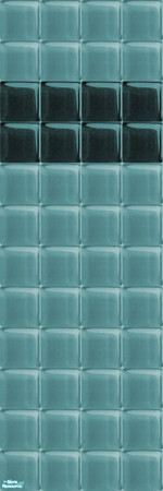 Sims 2 — Glass Walls_Turquoise - Individual Item by maylynn55 — maylynn55 **TSRAA**