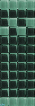 Sims 2 — Glass Walls_Teal - Individual Item by maylynn55 — maylynn55 **TSRAA**