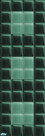 Sims 2 — Glass Walls_Teal - Individual Item by maylynn55 — maylynn55 **TSRAA**