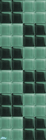 Sims 2 — Glass Walls_Teal - Individual Item by maylynn55 — maylynn55 **TSRAA**