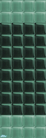 Sims 2 — Glass Walls_Teal - Individual Item by maylynn55 — maylynn55 **TSRAA**