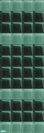 Sims 2 — Glass Walls_Teal - Individual Item by maylynn55 — maylynn55 **TSRAA**