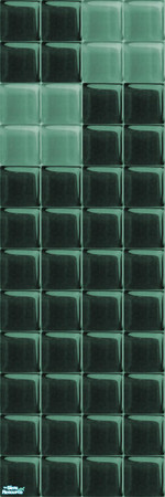 Sims 2 — Glass Walls_Teal - Individual Item by maylynn55 — maylynn55 **TSRAA**