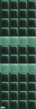 Sims 2 — Glass Walls_Teal - Individual Item by maylynn55 — maylynn55 **TSRAA**