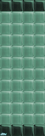 Sims 2 — Glass Walls_Teal - Individual Item by maylynn55 — maylynn55 **TSRAA**