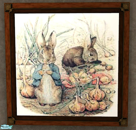 Sims 2 — Peter and Benjamin Rabbit Print by dancingaphrodite — Let your child enjoy the playful spirit of these favorite