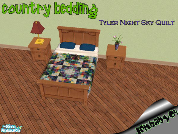 Sims 2 — Tyler Night Sky Quilt by jembaby04 — Every sim could use a little at-home comfort. With these old country