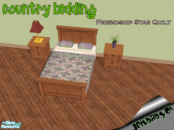 Sims 2 — Friendship Star Quilt by jembaby04 — Every sim could use a little at-home comfort. With these old country
