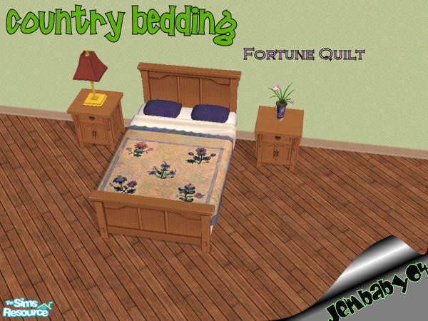 Sims 2 — Fortune Quilt by jembaby04 — Every sim could use a little at-home comfort. With these old country bedding