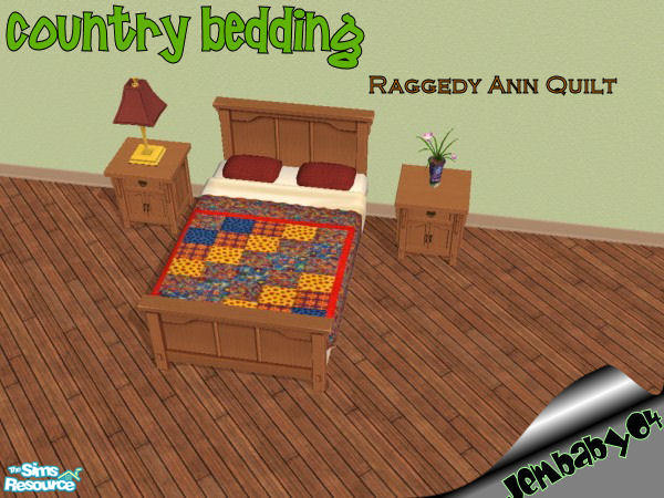 Sims 2 — Raggedy Ann Quilt by jembaby04 — Every sim could use a little at-home comfort. With these old country bedding