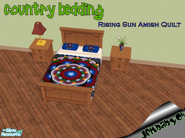 Sims 2 — Rising Sun Amish Quilt by jembaby04 — Every sim could use a little at-home comfort. With these old country