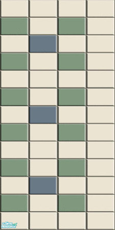 Sims 2 — Soft Rose - 8 by Lorah — Soft Rose, blue, green and cream walls in paint and tiles. 3 matching floors.