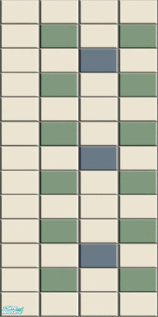 Sims 2 — Soft Rose - 7 by Lorah — Soft Rose, blue, green and cream walls in paint and tiles. 3 matching floors.