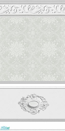 Sims 2 — nm Silver Blue Damask Medallion by Henwen — ~TSRAA~