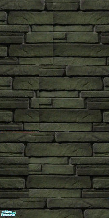 Sims 2 — Green Seneca Bluffstone by jembaby04 — These bluffstone walls are sure to add character to your sims' homes.