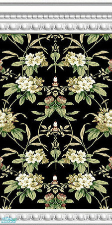 Sims 2 — jsf2BlackPrimrosesDE2  by jsf — From jsf Designs for TSR, TSRAA, for the FA Spring Gardening theme. A remake of