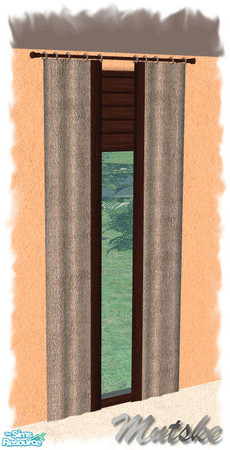 Sims 2 — Carmen Curtains - Long by Mutske — Set of Curtains. Straight and diagonal. Suitable for large windows.