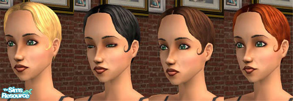 Sims 2 — OFB Hair - Deflowered by nicwear — As the title states, I've removed the flower from the OFB Deco hairstyle.