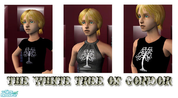 Sims 2 — WhiteTreeofGondor by sara_janeway — Three shirts for three ages, child, teen and adult