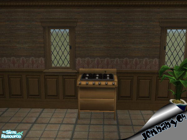 Sims 2 — Englewood Stove by jembaby04 — Charm takes on a new form in the Englewood Stone kitchen. With deep earthen