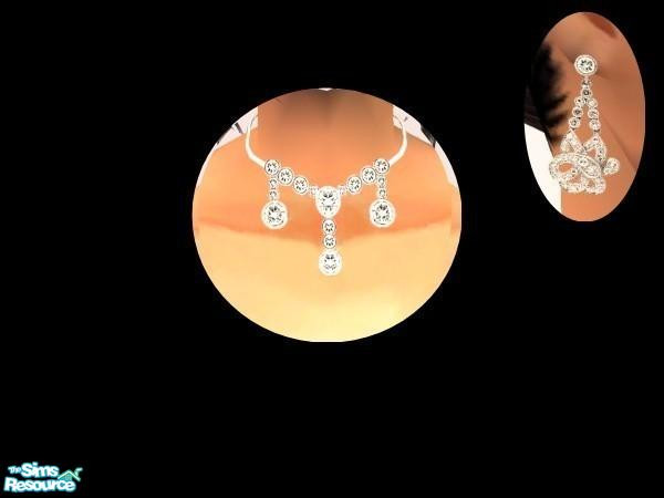 Sims 2 — white diamond necklace by juttaponath — Do not reupload or edit and upload. Thank you. You will need the mesh by