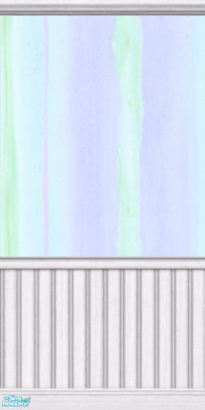 Sims 2 — Violet Green Wallpaper w/Wainscotting by pegasussims — Violet Green Wallpaper with white wainscotting. A
