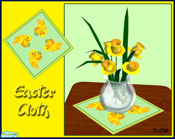 Sims 2 — Easter Cloth by solfal — Download the uppdated meshfile