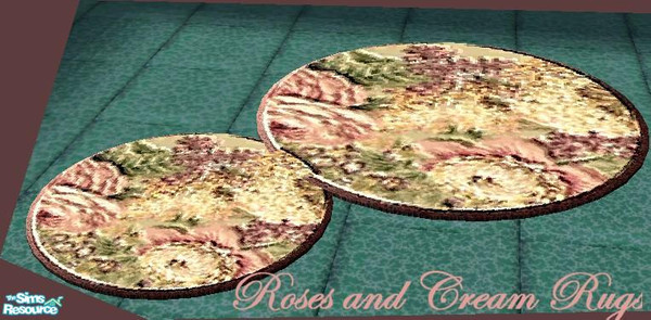 Sims 2 — Roses and Cream Bedroom - rug set by ead425 — 