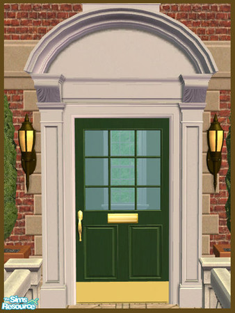Sims 2 — Bonnet Pediment Recolor - Green by phoenix_phaerie — A green recolor of the Pedimentary, My Dear! Bonnet