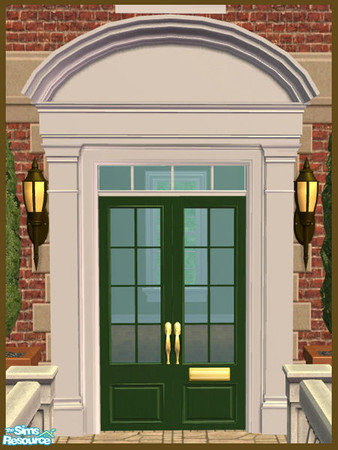 Sims 2 — French Bonnet Pediment Recolor - Green by phoenix_phaerie — A green recolor of the Pedimentary, My Dear! French