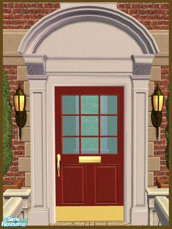 Sims 2 — Bonnet Pediment Recolor - Red by phoenix_phaerie — A red recolor of the Pedimentary, My Dear! Bonnet Pediment