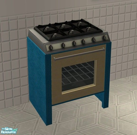 Sims 2 — TC58 Kitchen - Stove by Riverwillows — Lovely kitchen using textures from Texture Challenge #58, and