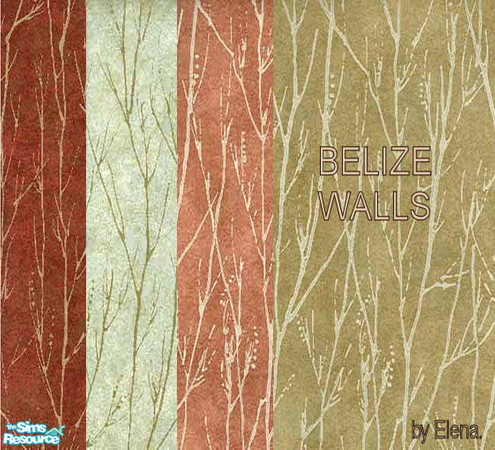 Sims 2 — Belize Walls by Elena. — A new set of walls, found under wallpaper. Enjoy.