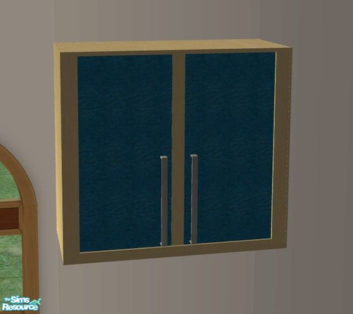 Sims 2 — TC58 Kitchen - Wall Unit 1 by Riverwillows — Lovely kitchen using textures from Texture Challenge #58, and
