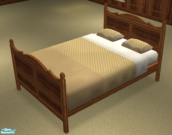 Sims 2 — Tc 60 Campagne Bedroom Bed Frame by H3wwy — Granny\'s room.. where she keeps her treasures, and that little
