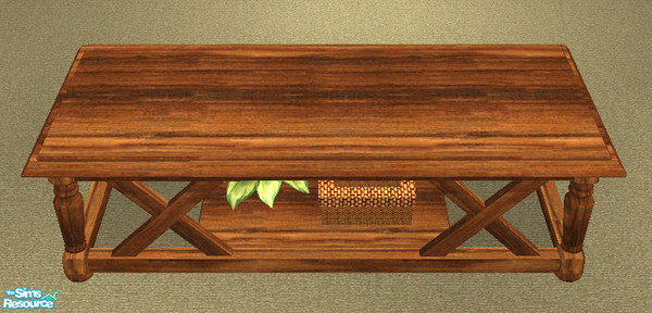 Sims 2 — TC 60  Campagne Living coffee table by H3wwy — Sunday afternoon at Granny\'s house... everything is peaceful and