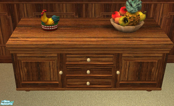 Sims 2 — TC 60 campagne dining - Tc 60 Campagne Dining Sideboard by H3wwy — It\'s sunday, and we are all off to Granny\'s