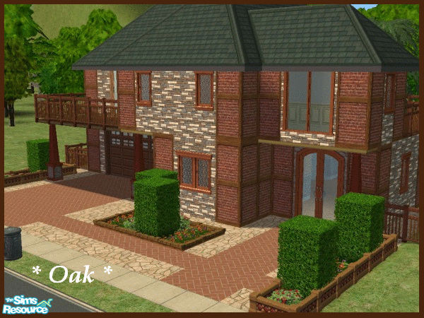 Sims 2 — * Oak * (unfurnished) by olcia_olivinea — Cozy and roomy house. I hope that you like it :)