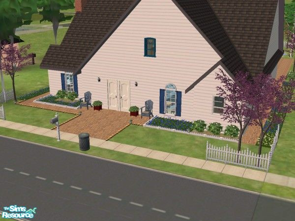Sims 2 — Victorian Promenade The Iris 2 (furnished) by Sarahs_jones — Lovely views of natural areas from large windows;
