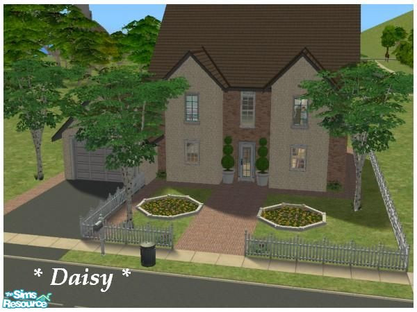 Sims 2 — Daisy by olcia_olivinea — Pretty, medium-sized house with huge garden. Enjoy :)!