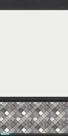 Sims 2 — nm European Tile Wall Grey by Henwen — Tiled wall with matching floor available. Great for restaurants, great