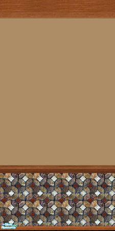 Sims 2 — nm European Tile Wall Brown by Henwen — Tiled wall with matching floor available. Great for restaurants, great