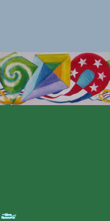 Sims 2 — Blue and Green Go Fly a Kite - TSRAA by maddox97 — I saw this border and thought of the Mary Poppins song. I