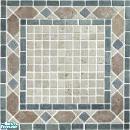 Sims 2 — Small Inlay Tile Floor Green by pegasussims — This 1x1 square Inlay Tile floor in Neutral is every Sims' Dream.